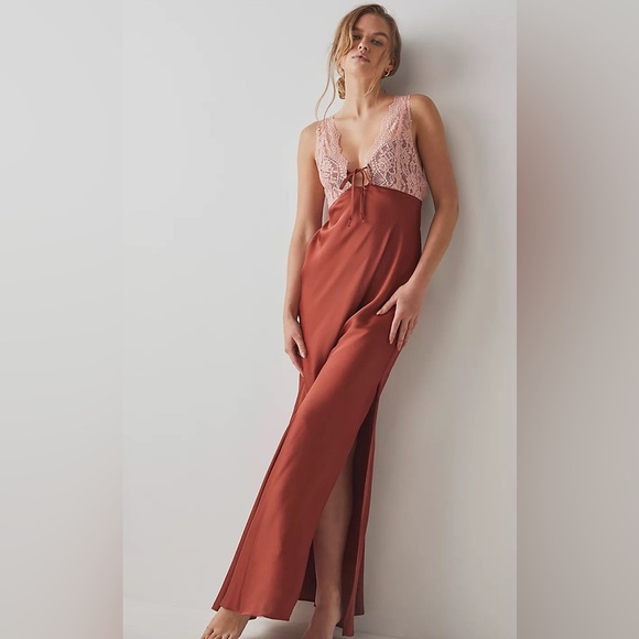 Free People Dresses & Skirts - Free People Pink and Rust Maxi Dress